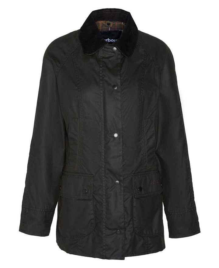 Classic Beadnell Wax Jacket Olive - packshot