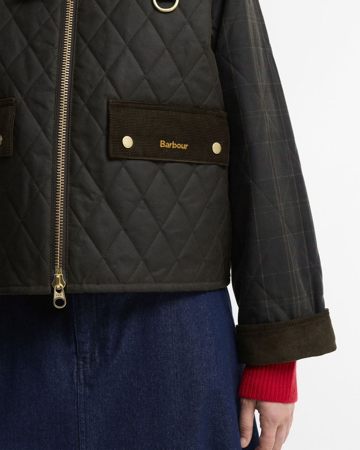 TR Quilt Spey Olive - detaljbilde