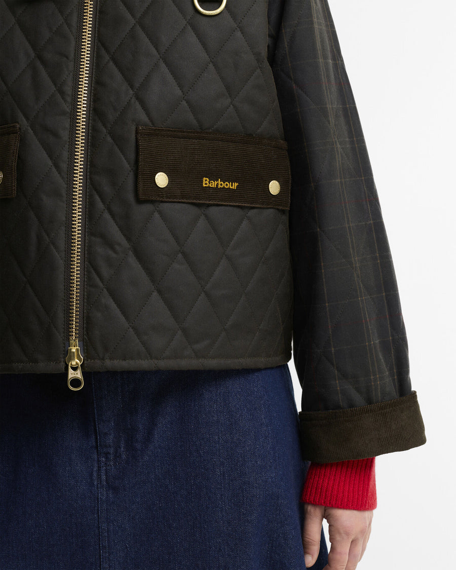 TR Quilt Spey Olive - detaljbilde