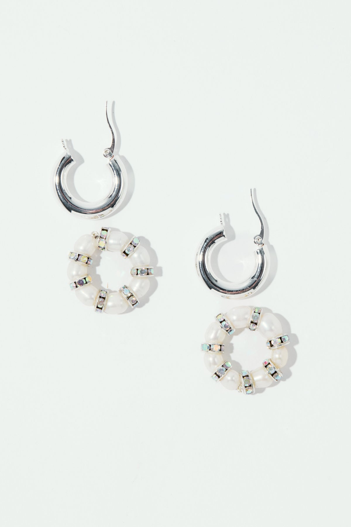 La Perla Créoles Silver
