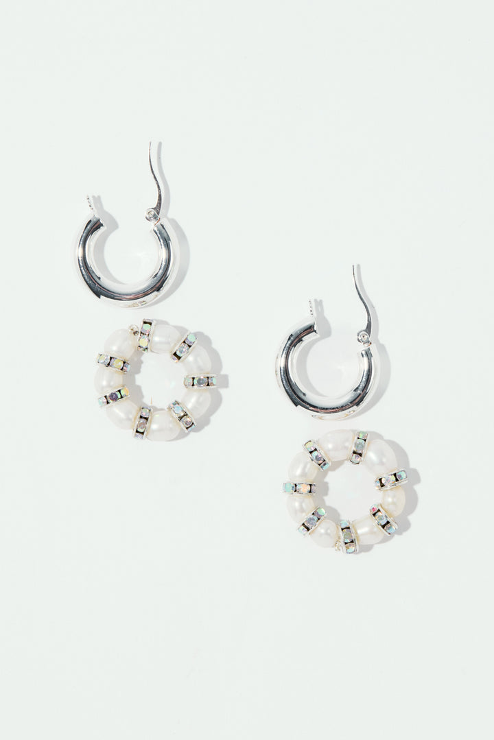 La Perla Créoles Silver