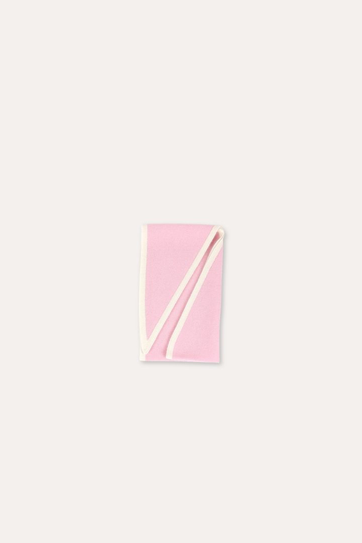 Lara Duo Wool Cashmere Triangle - Lys rosa
