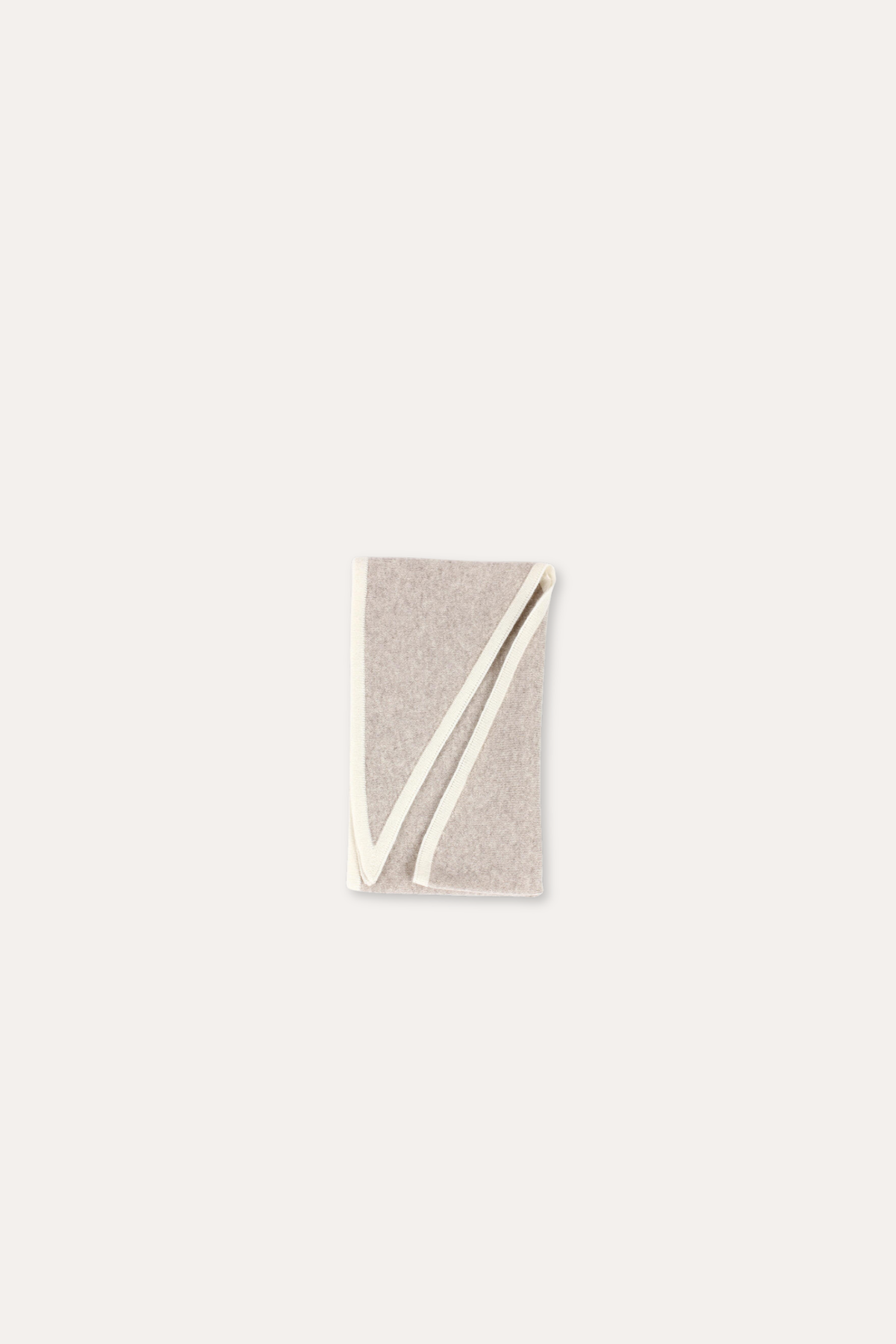 Lara Duo Wool Cashmere Triangle - Sand