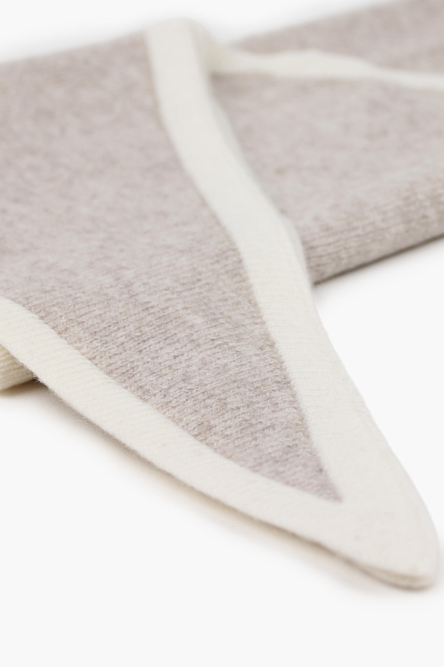 Lara Duo Wool Cashmere Triangle - Sand