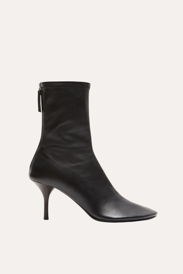 Leather Ankle Boot Black