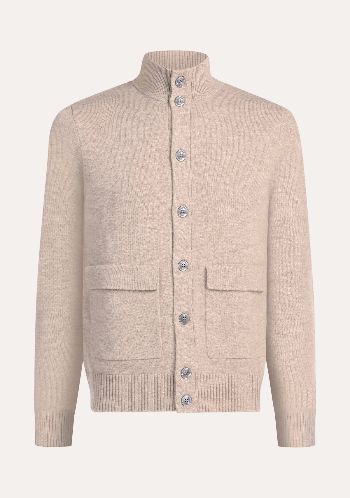 Leo Full Button Cardigan Taupe