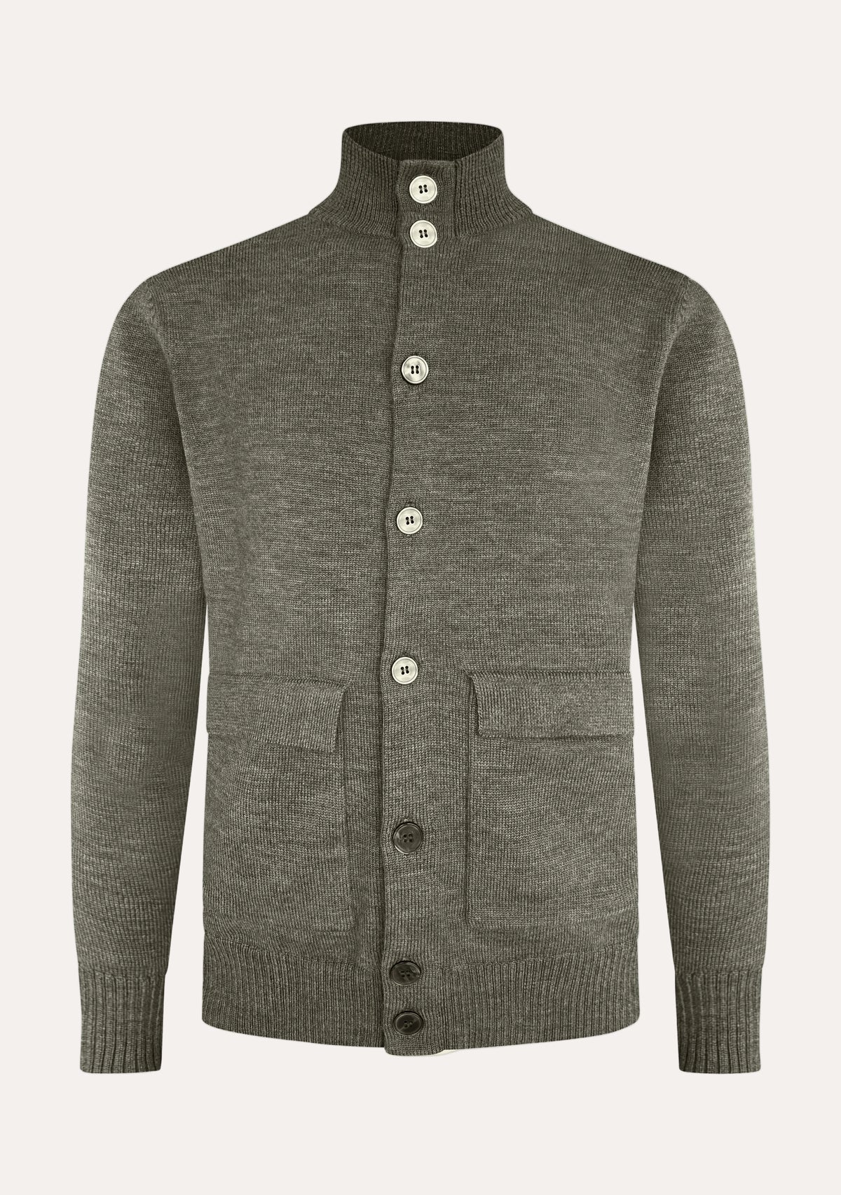 Leo Full Button Cardigan Green