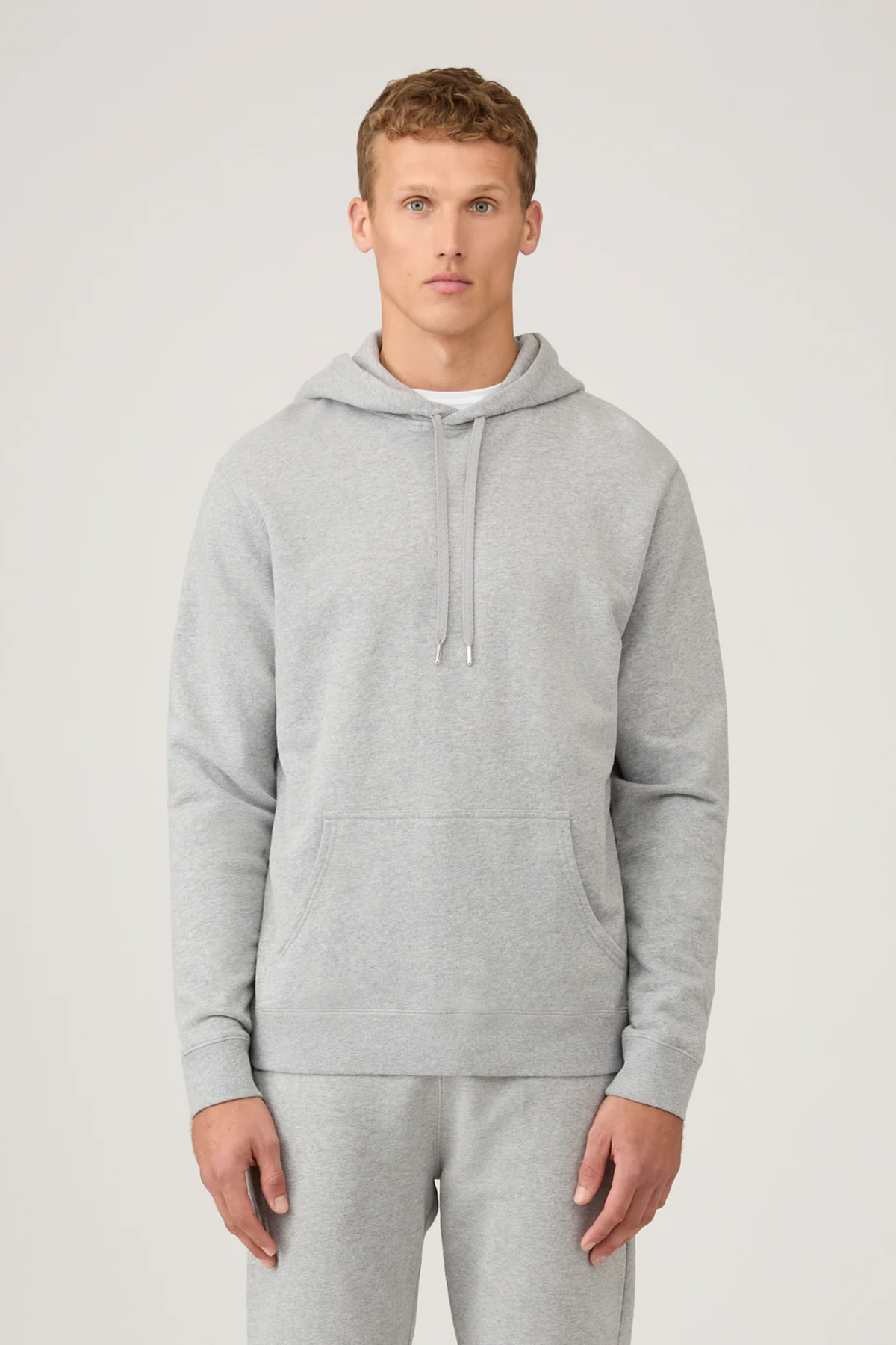 Loopback Hoodie Grey Melange