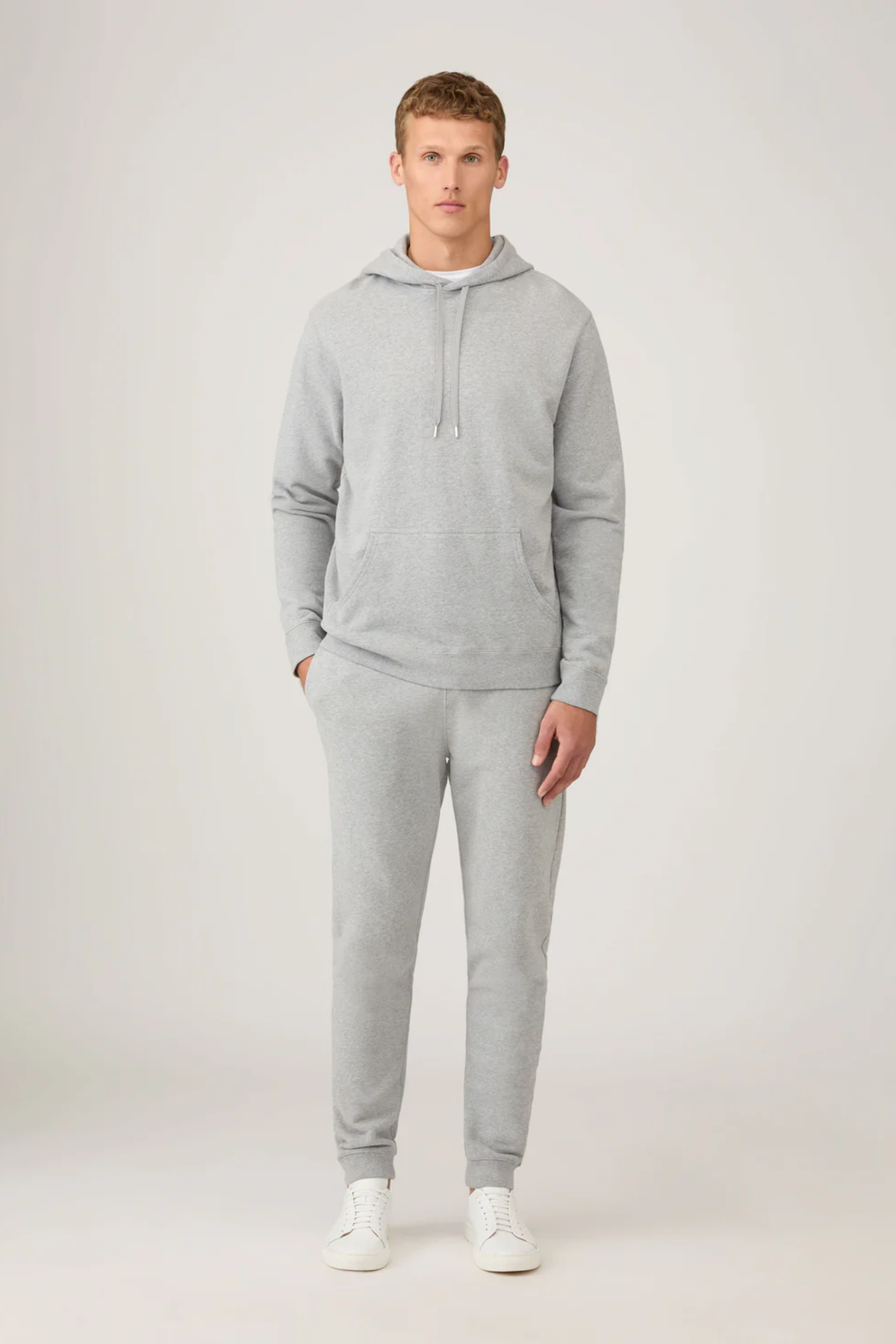 Loopback Hoodie Grey Melange