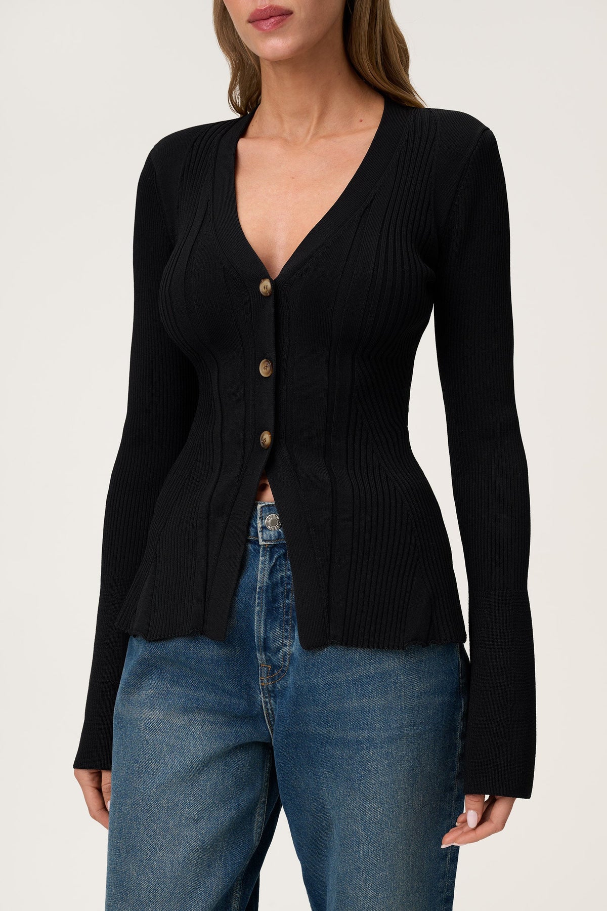 Lugo Cardigan Black fra Adoore