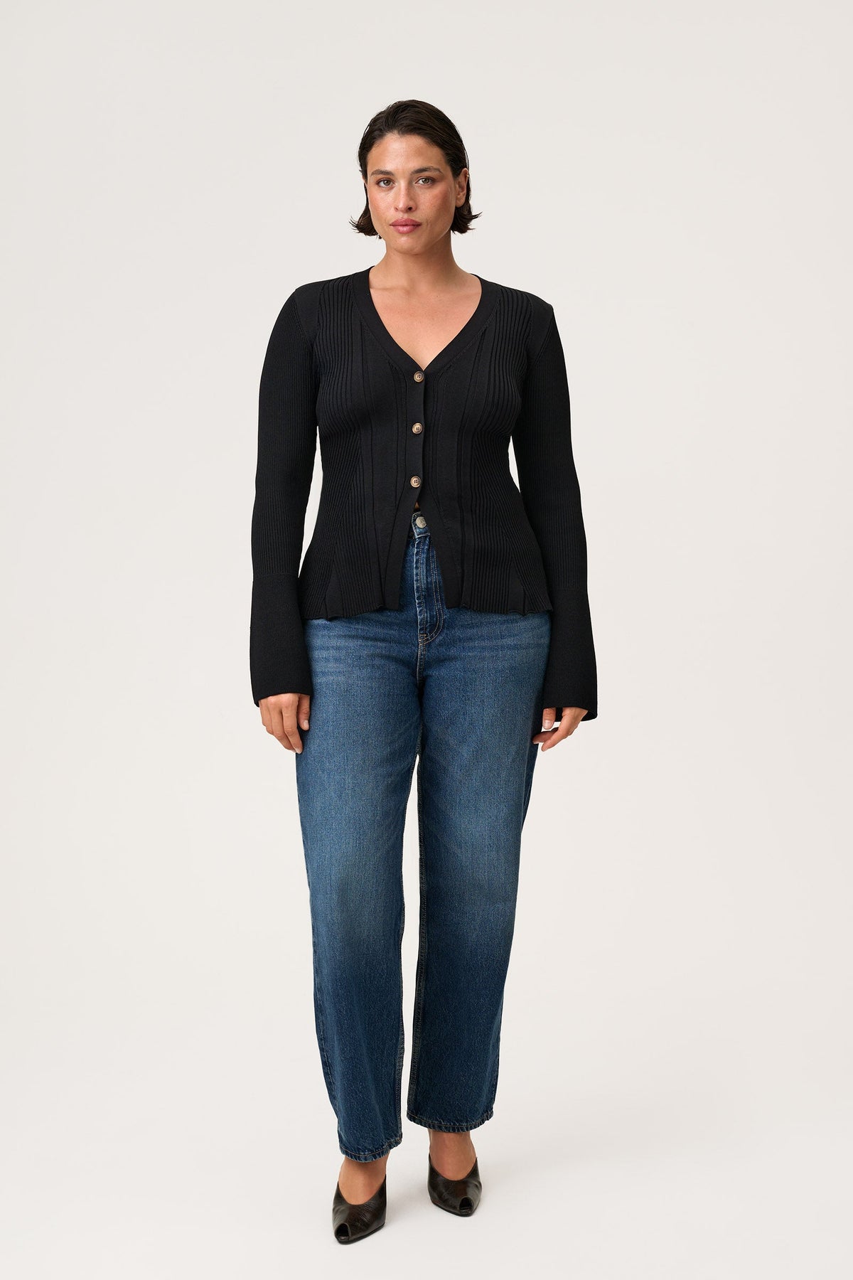 Lugo Cardigan Black fra Adoore