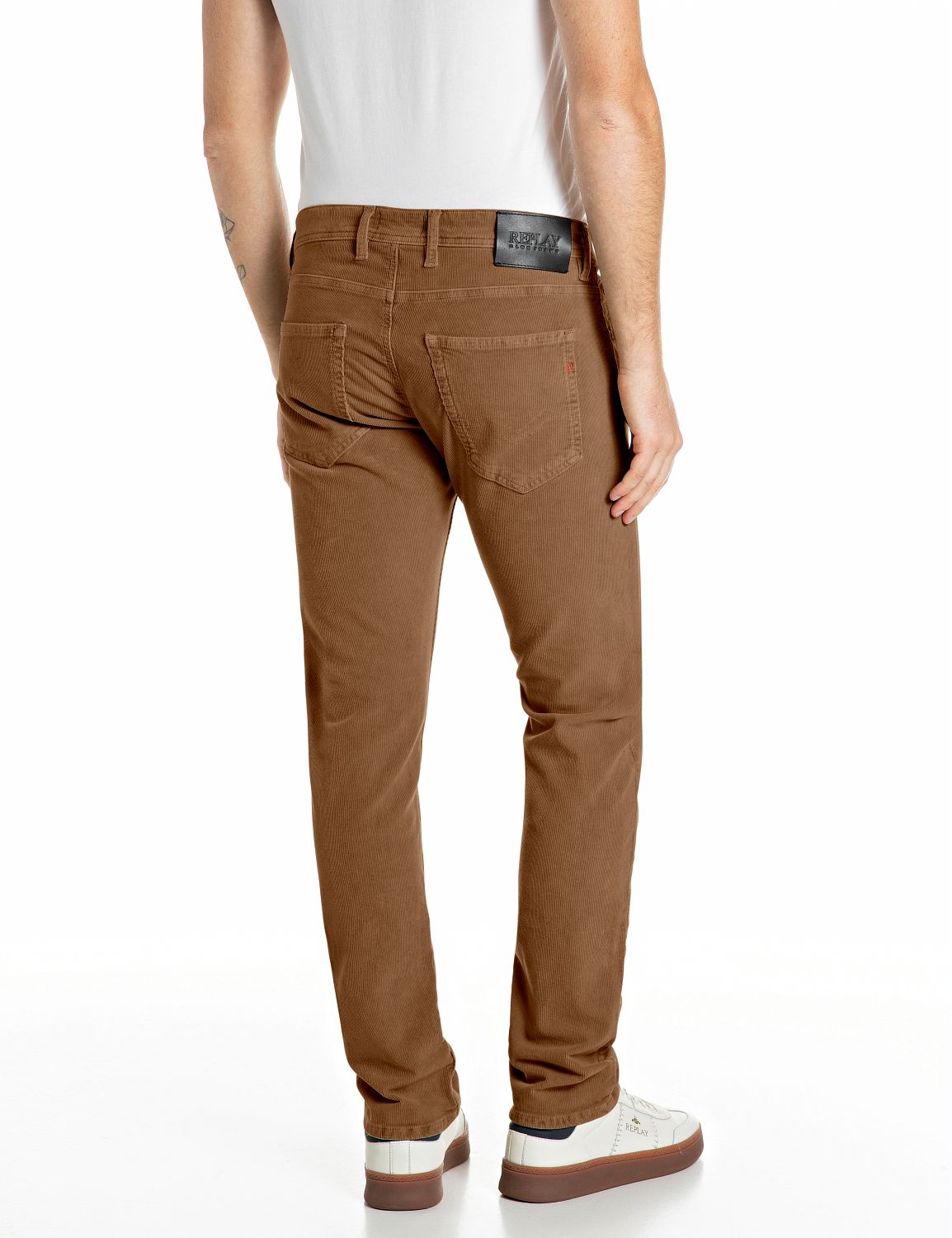 Grover Corduroy Straight Fit Jeans Toffee