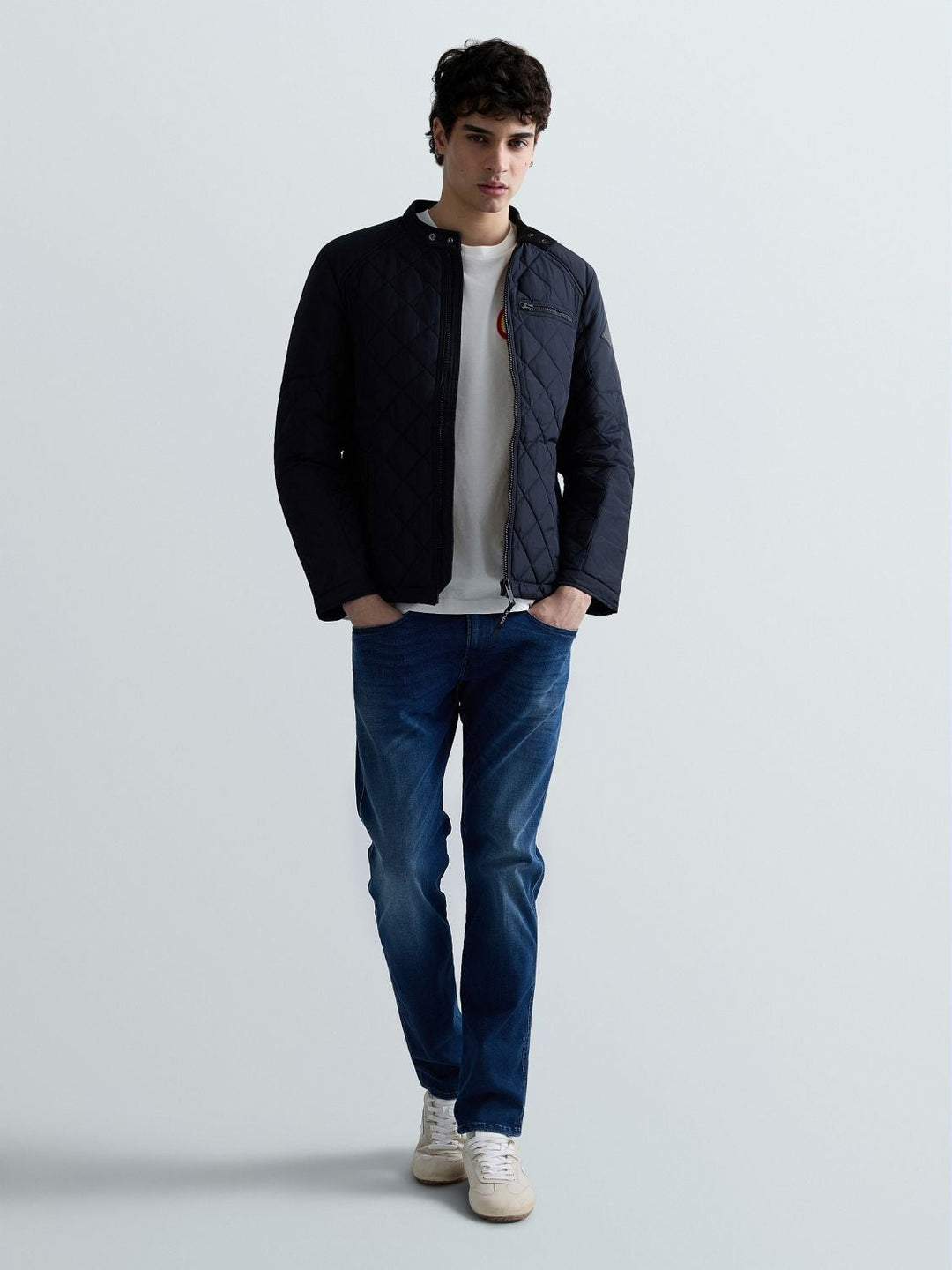 Anbass Slim Fit Hyperflex Clouds Jeans Dark Blue