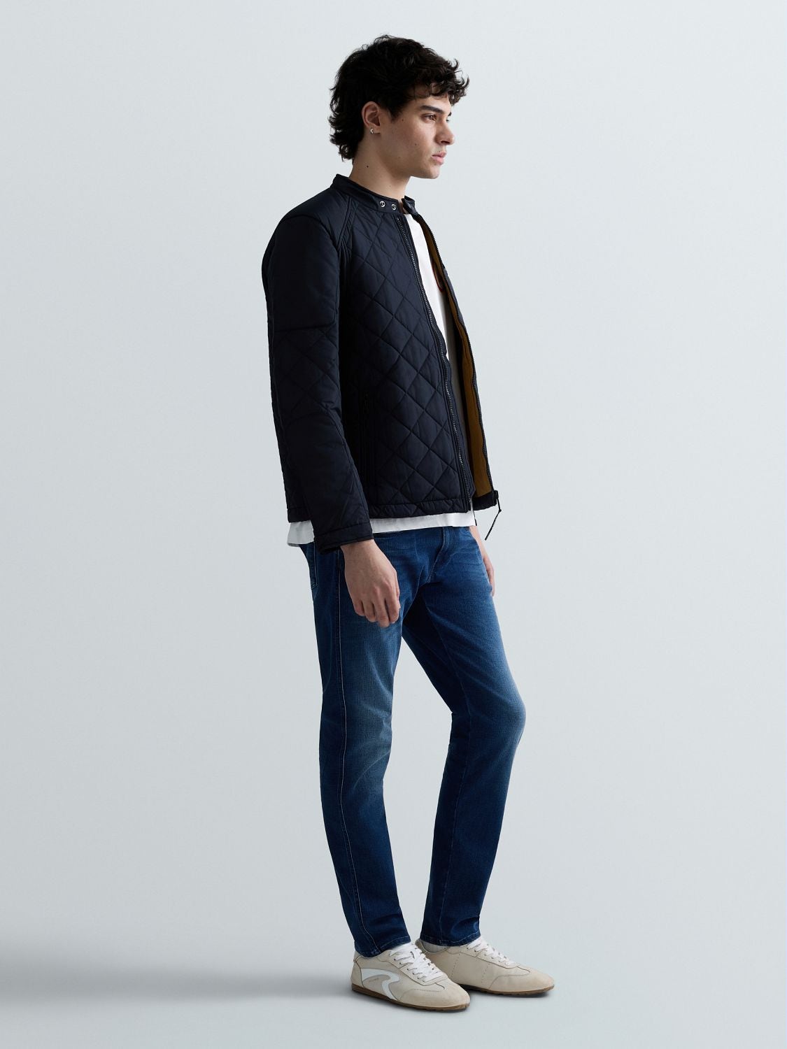 Anbass Slim Fit Hyperflex Clouds Jeans Dark Blue