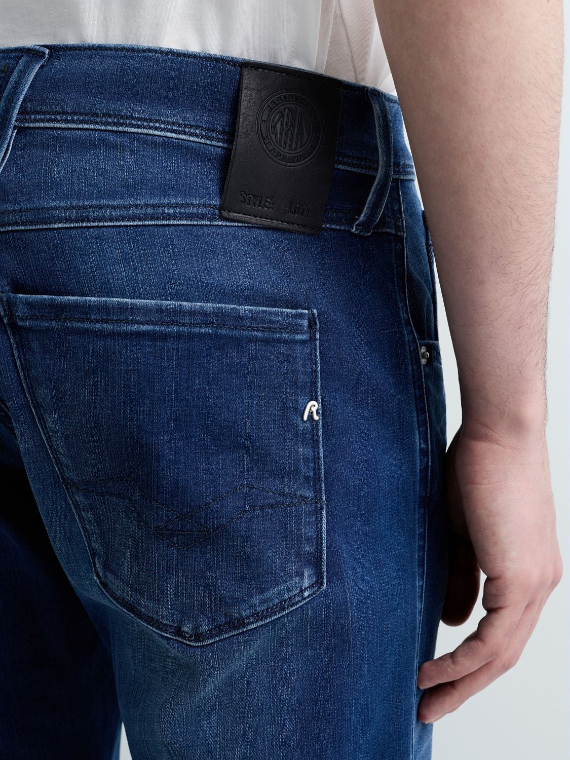 Anbass Slim Fit Hyperflex Clouds Jeans Dark Blue