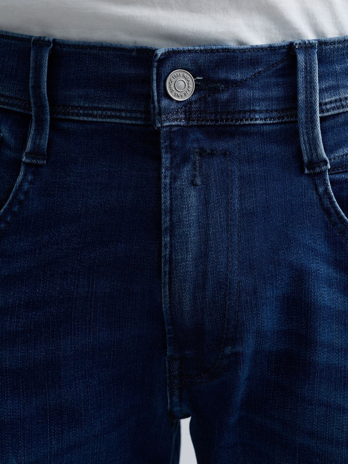 Anbass Slim Fit Hyperflex Clouds Jeans Dark Blue