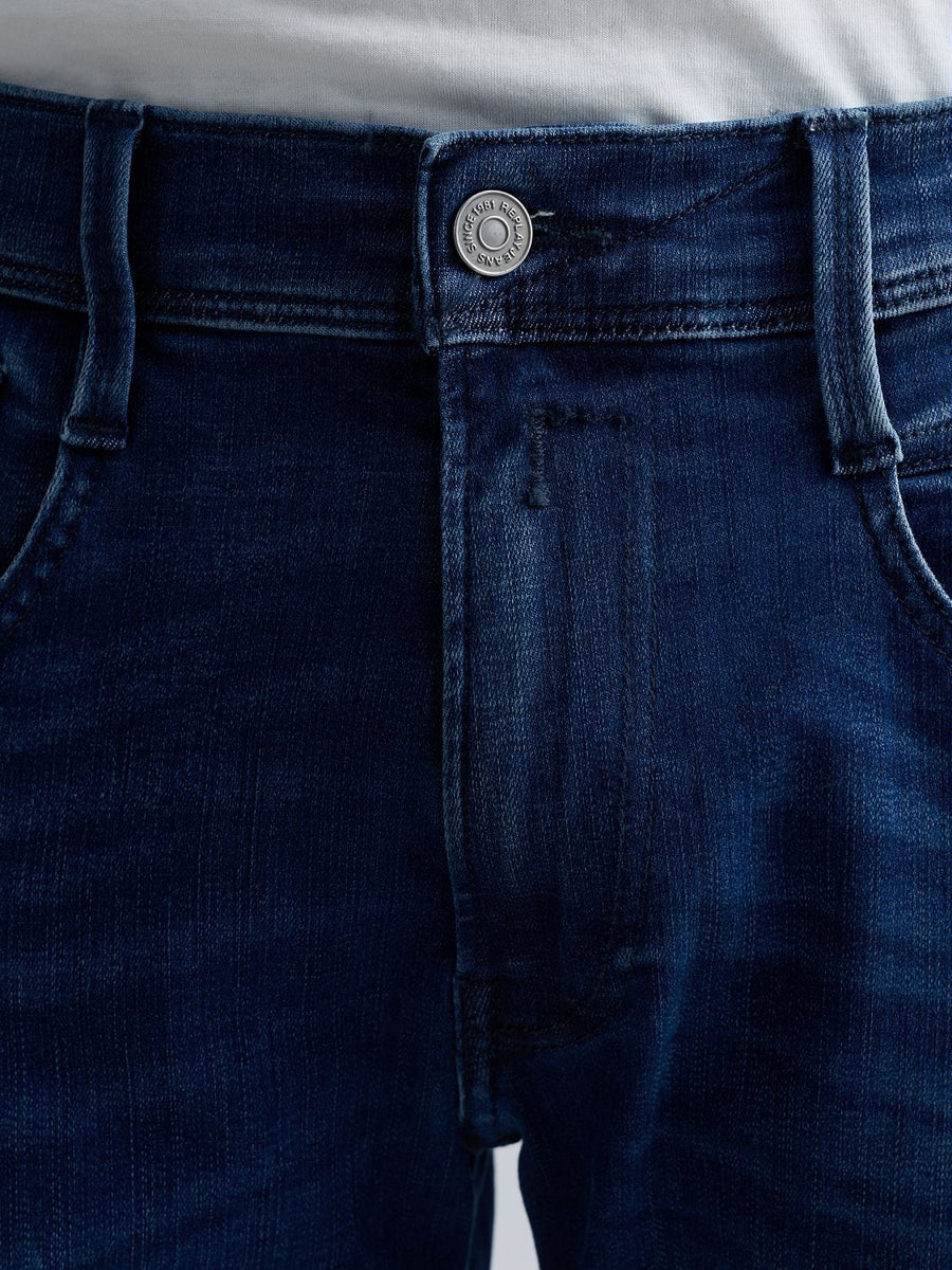 Anbass Slim Fit Hyperflex Clouds Jeans Dark Blue