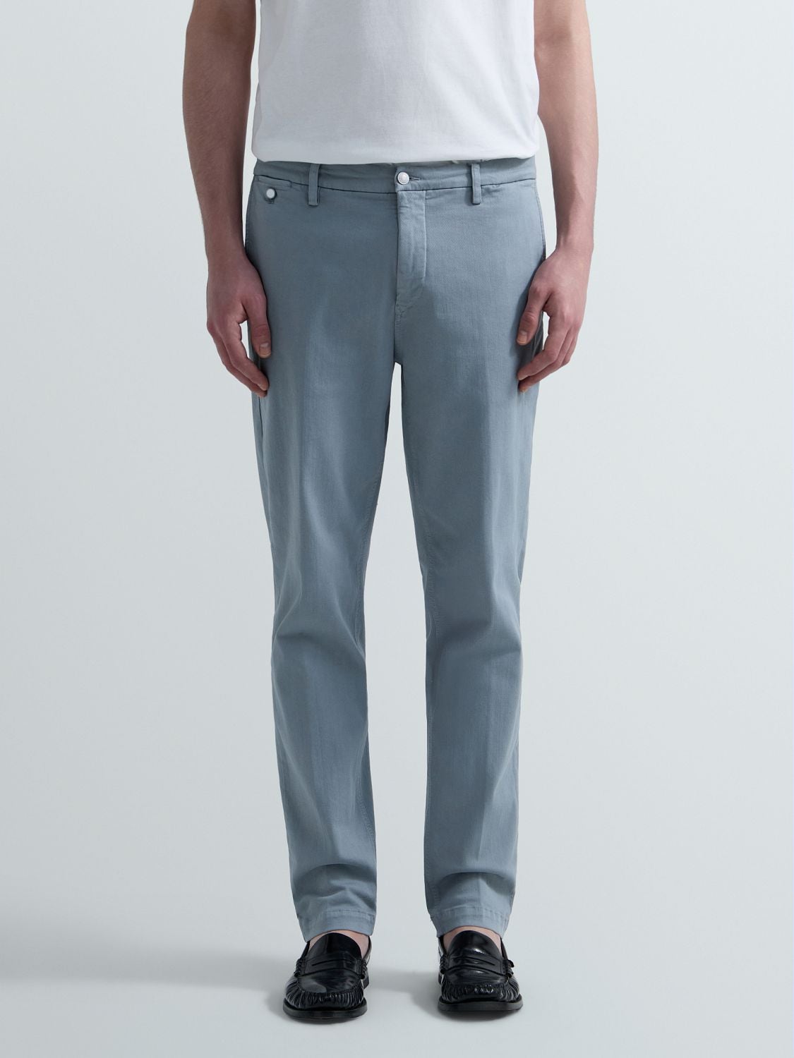 Benni Regular Fit Hyperflex Chinos Pewter Blue