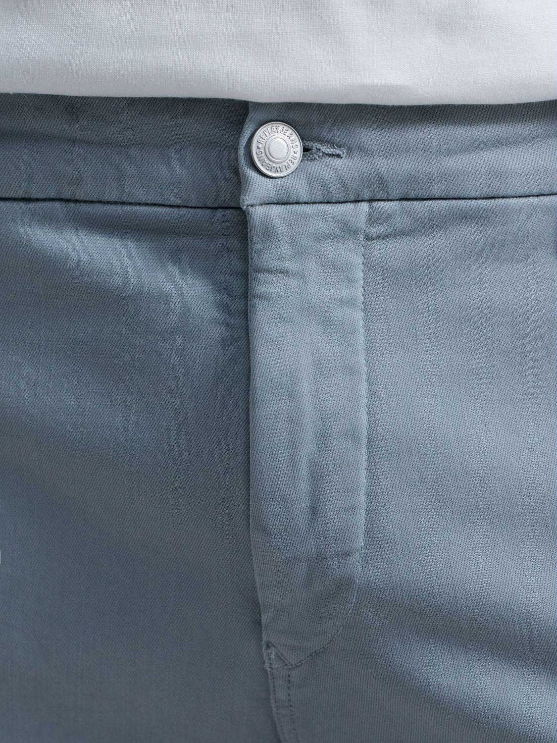 Benni Regular Fit Hyperflex Chinos Pewter Blue