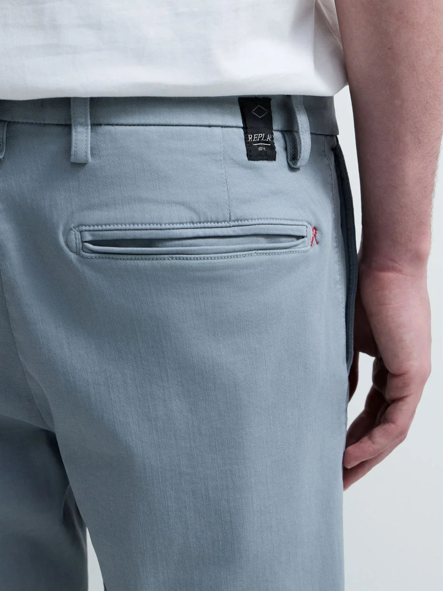 Benni Regular Fit Hyperflex Chinos Pewter Blue