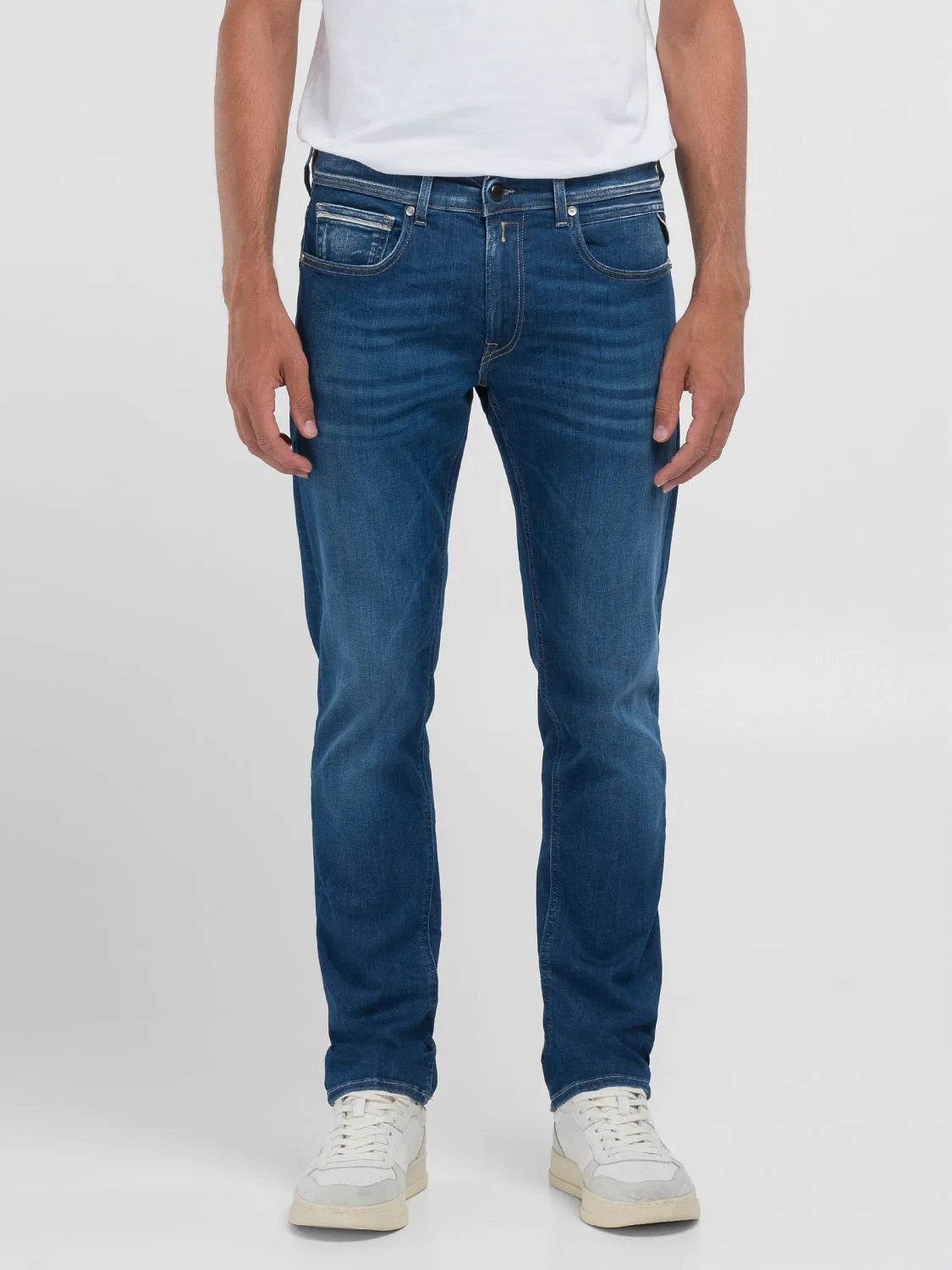 Grover Straight Fit Hyperflex Red Cast Indigo Denim