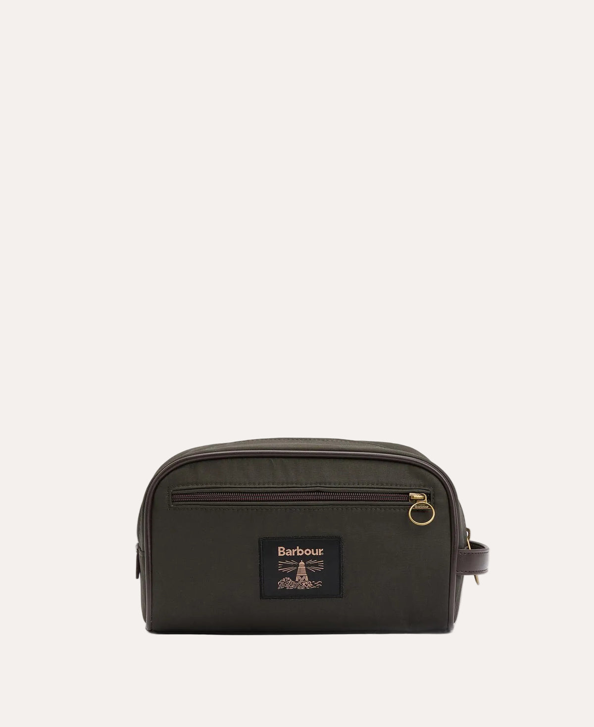 Wax Washbag Olive/Beacon