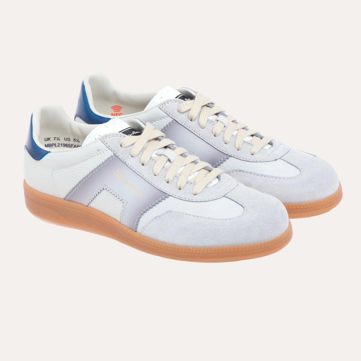 DBS Olympic Leather Sneaker White/Grey/Blue