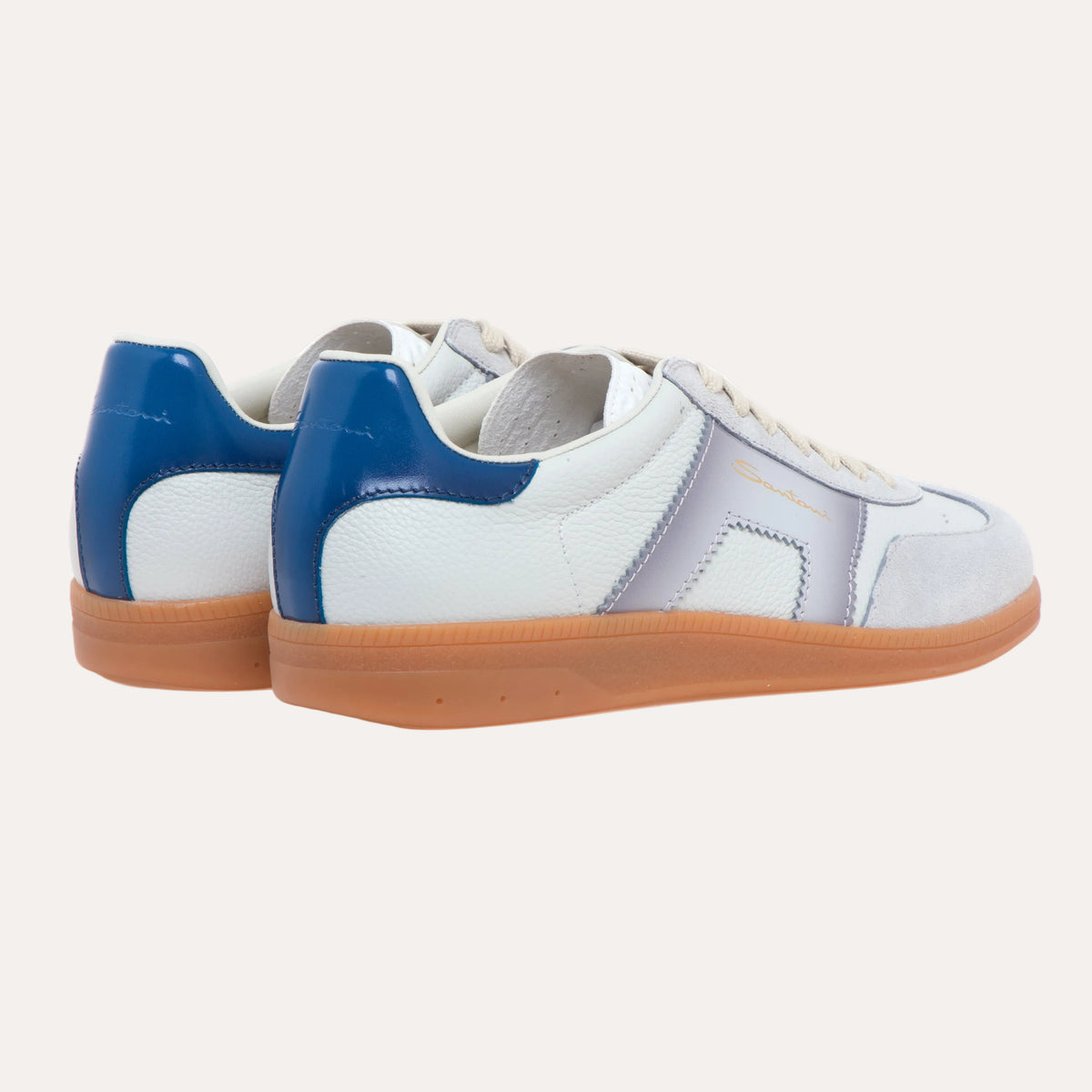 DBS Olympic Leather Sneaker White/Grey/Blue