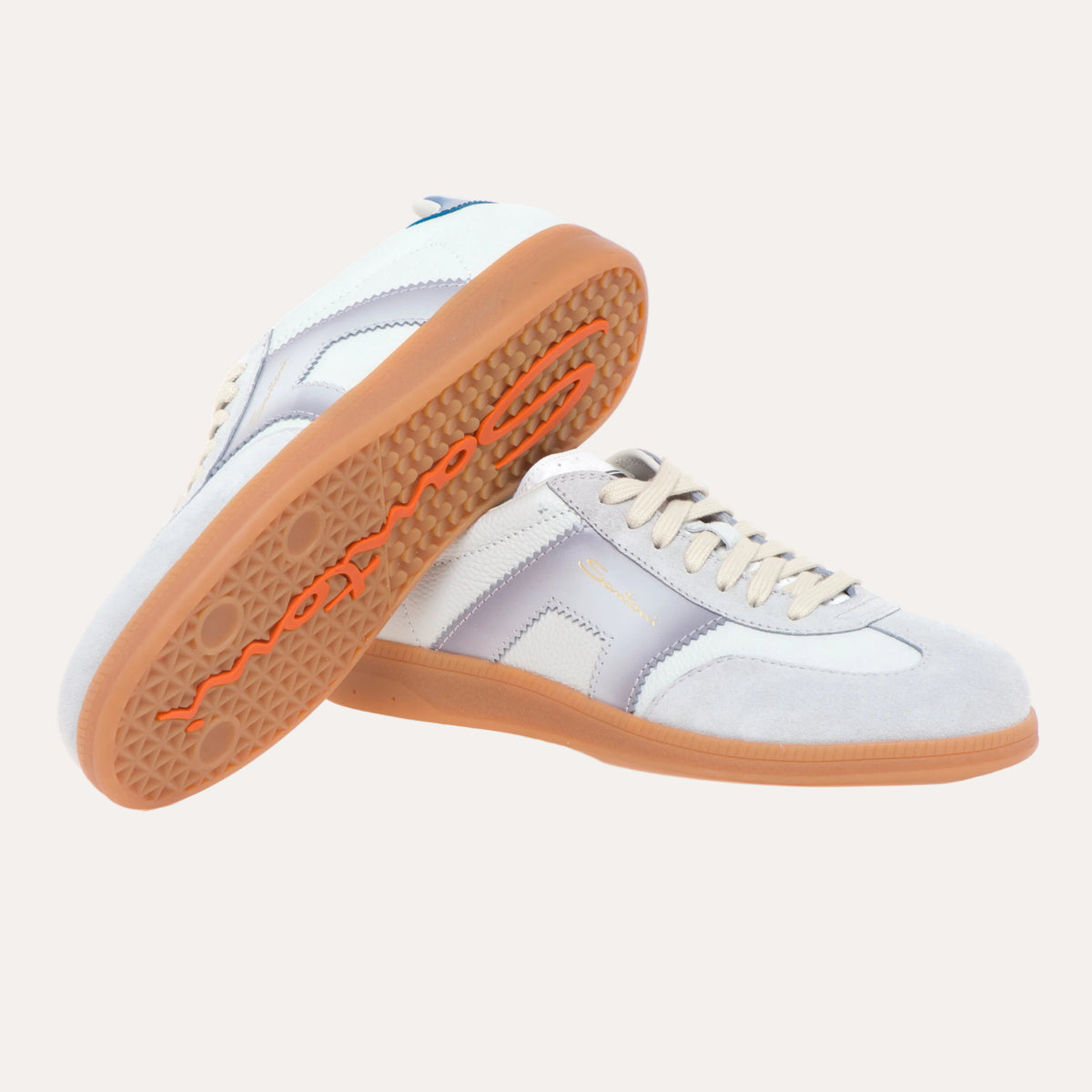 DBS Olympic Leather Sneaker White/Grey/Blue