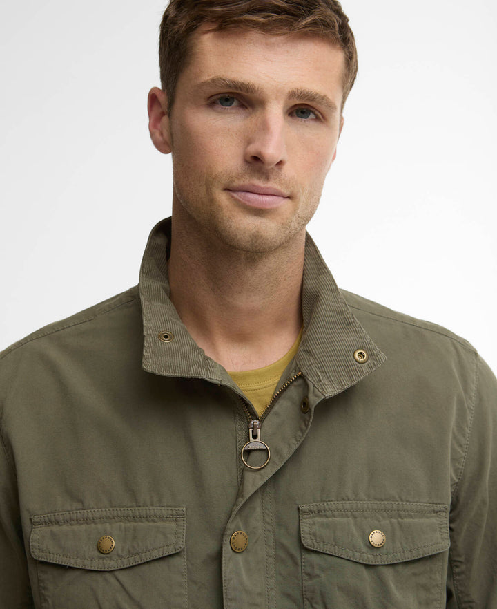 Ogston Casual Jacket Dusty Olive - Detalj B