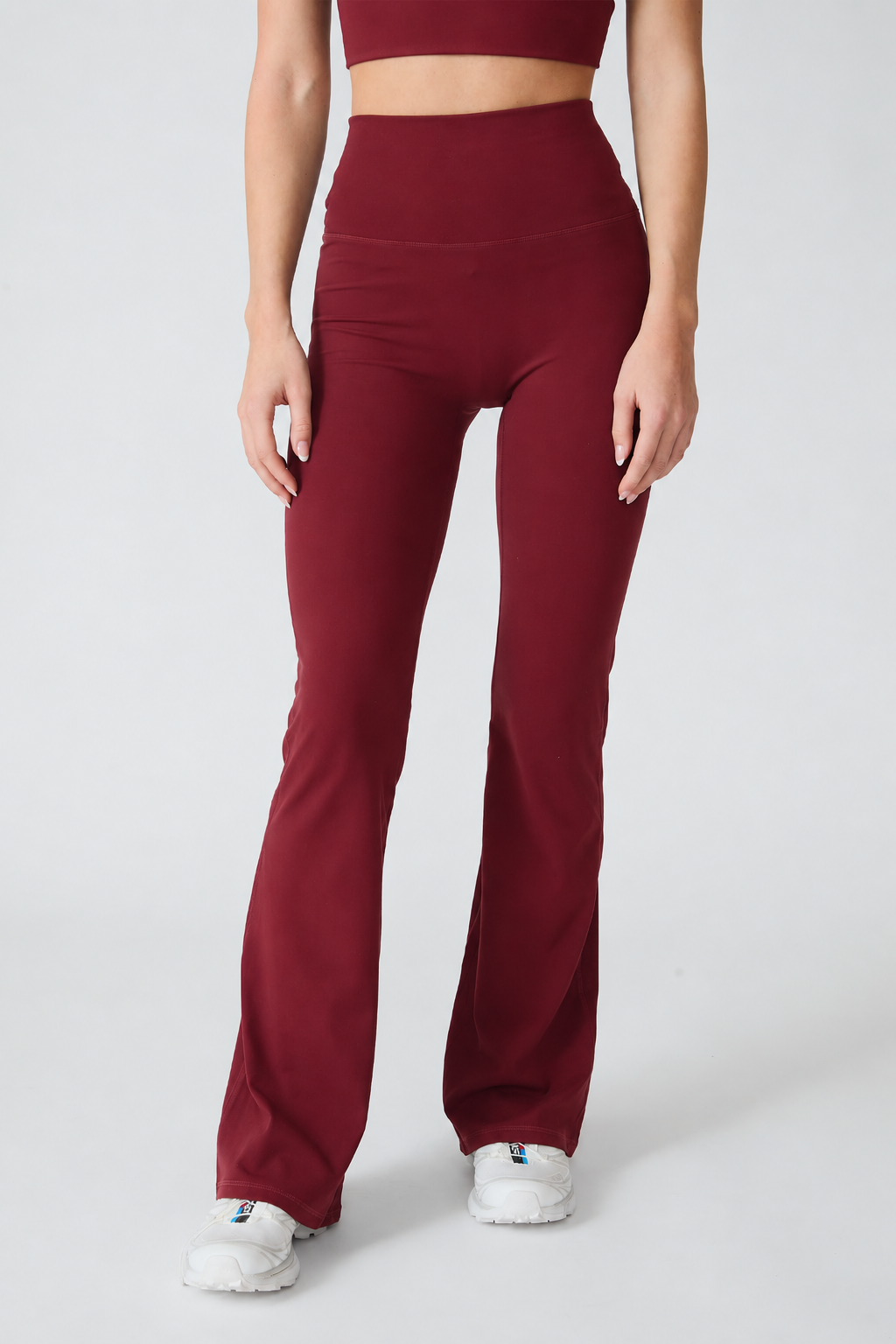 Flare Tights Long Burgundy