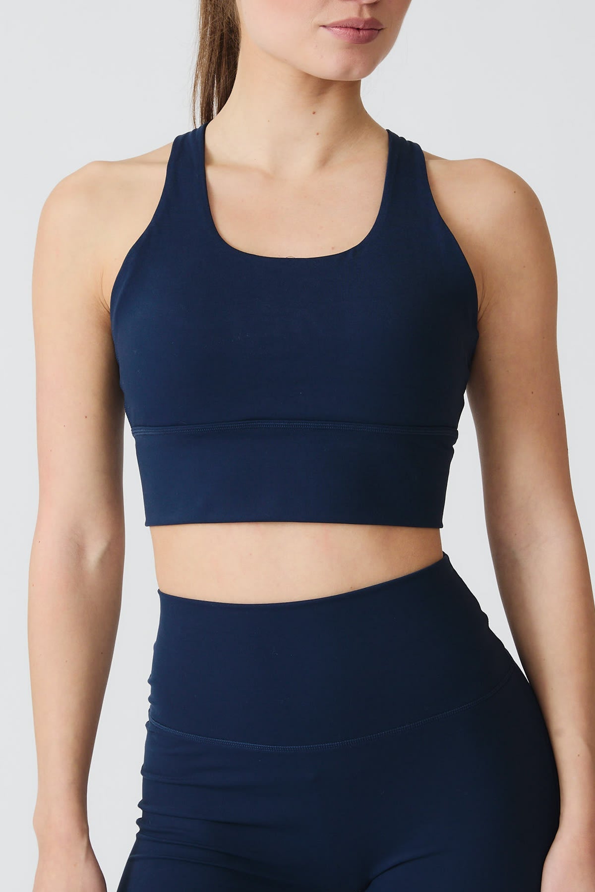 MCB Sportswear Strap Bra Navy - front