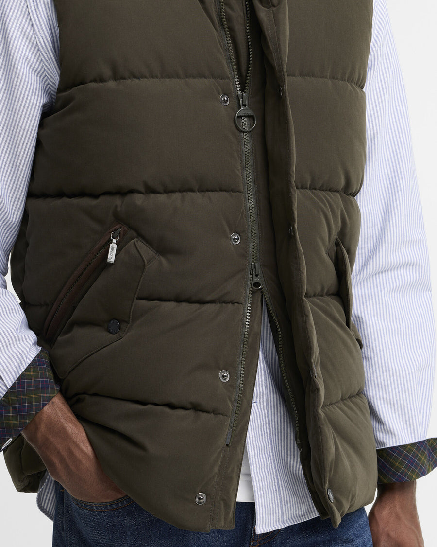 Powell Gilet Dark Sage - detaljbilde