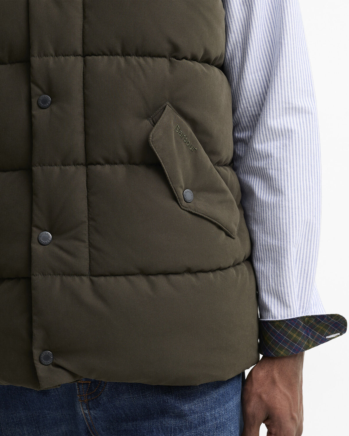 Powell Gilet Dark Sage - detaljbilde
