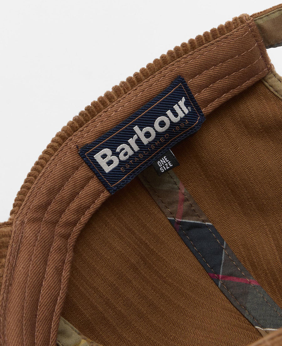 Preston Cord Cap Beige nærbilde