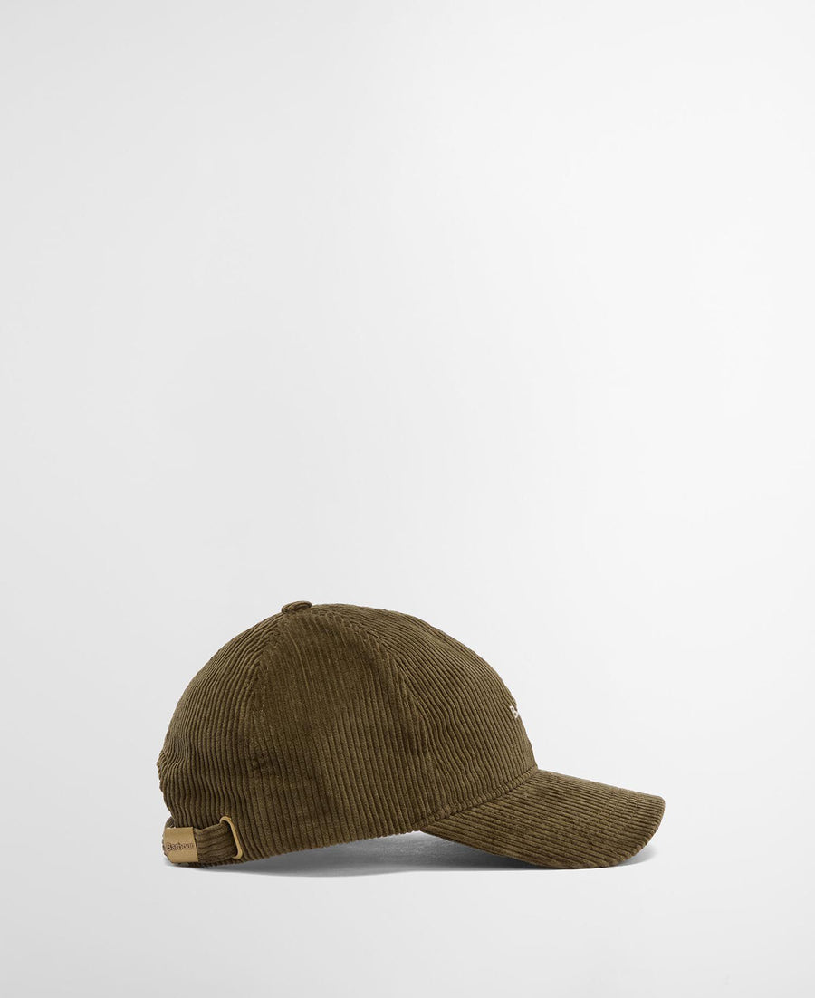 Barbour Preston Cap Olive - detail