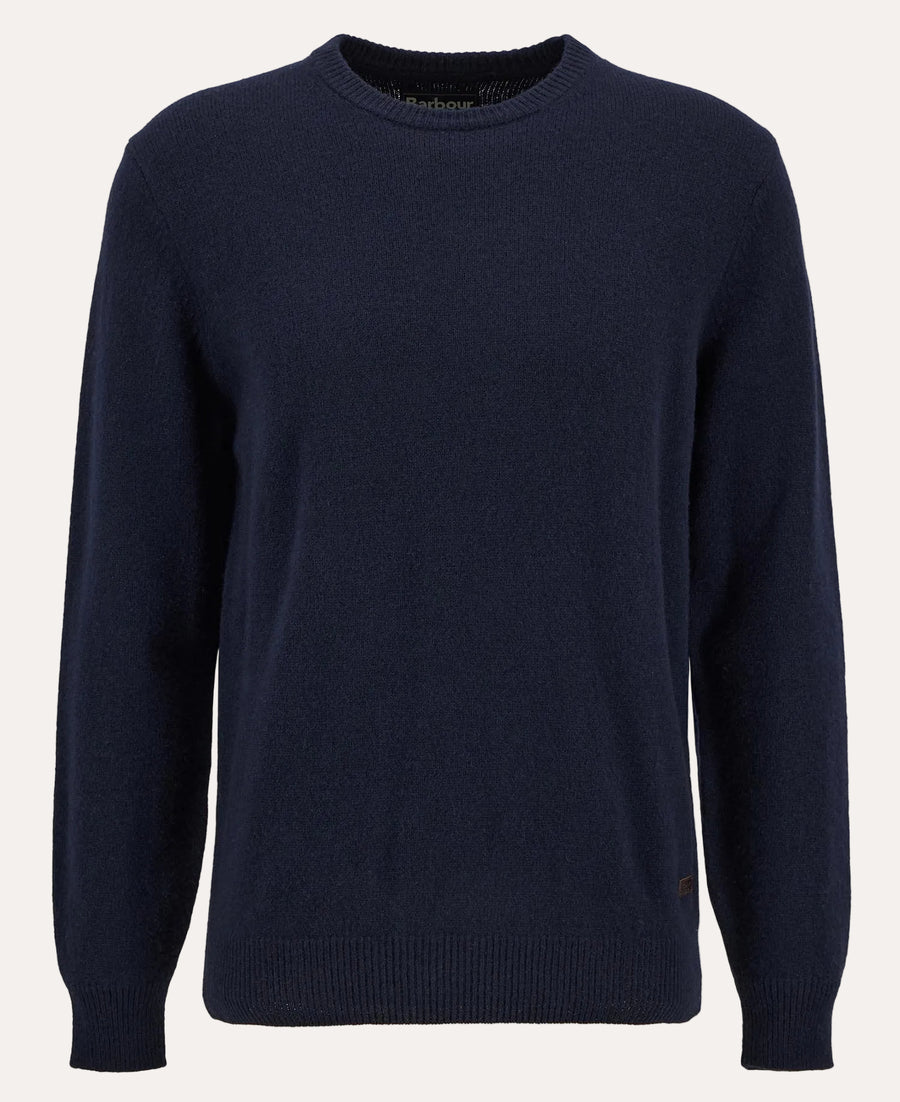 Essential Patch Crew Neck Sweater Navy - packshot