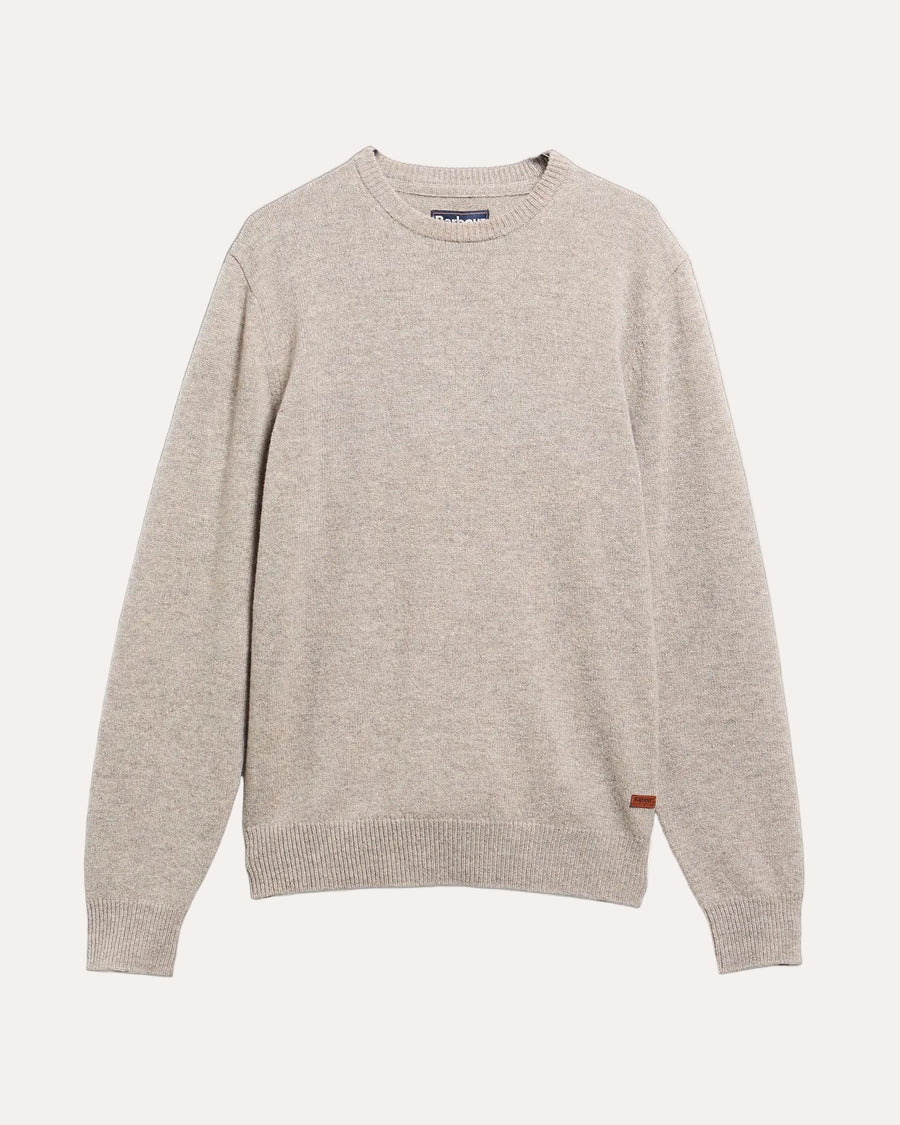 Essential Patch Crew Neck Sweater Stone - packshot