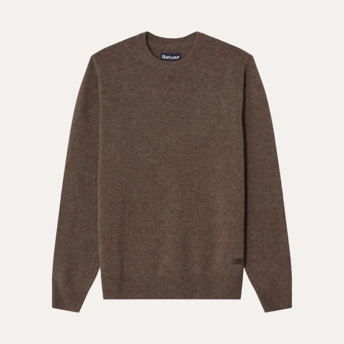 Essential Patch Crew Neck Sweater Dark Stone