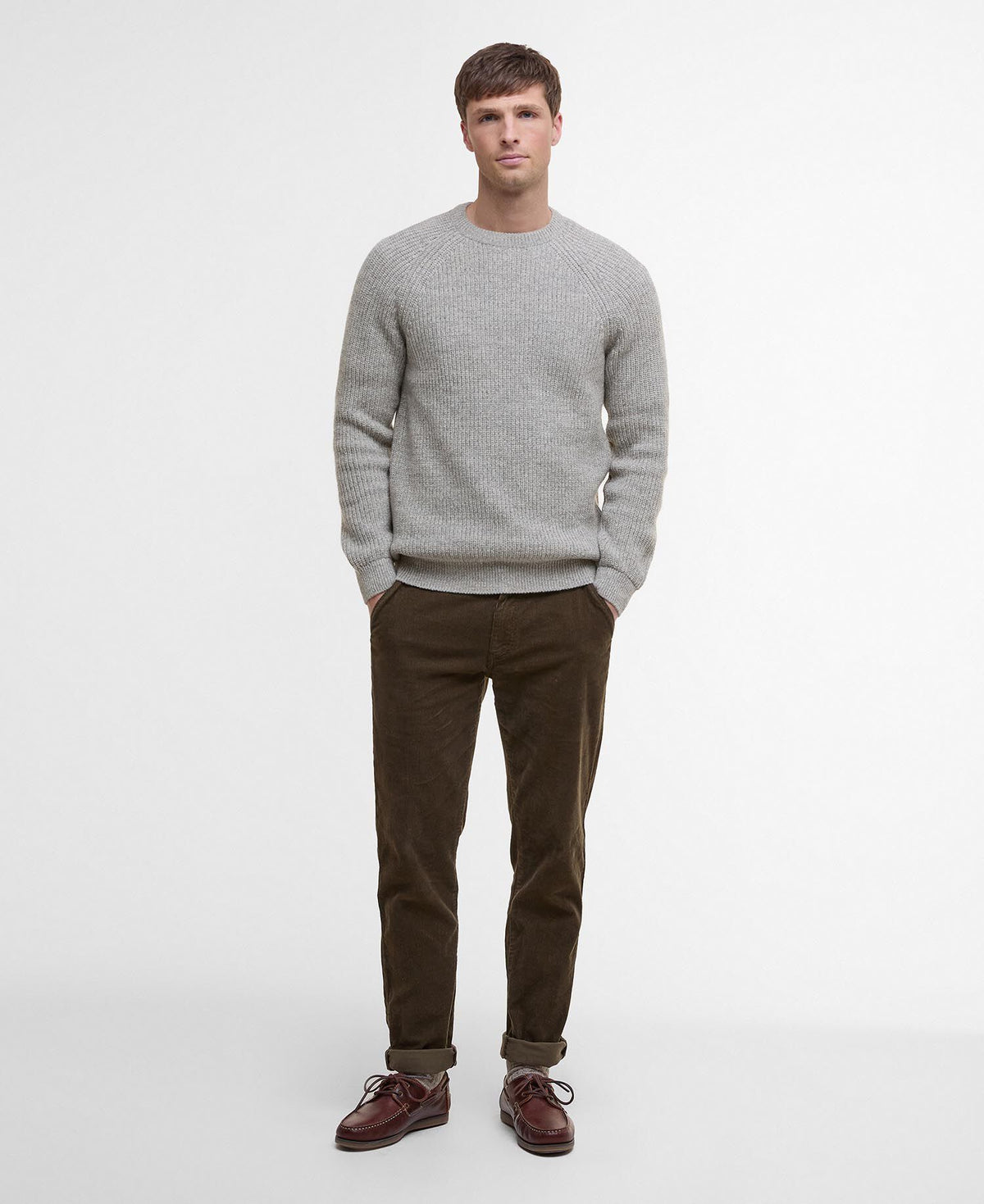 Barbour Horseford Crew Neck Jumper Stone - stylingbilde