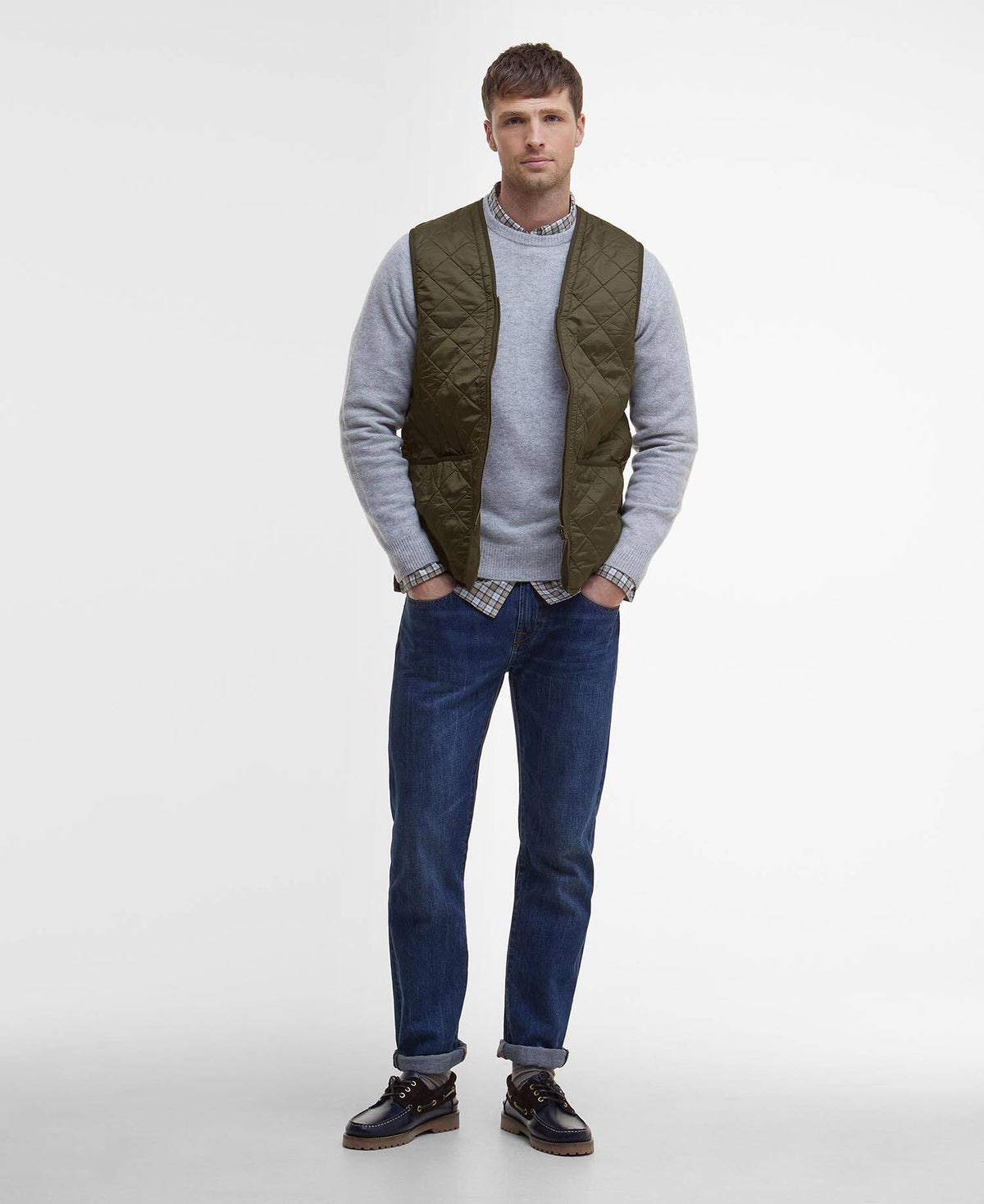 Polarquilt Waistcoat/Zip-In Liner Olive