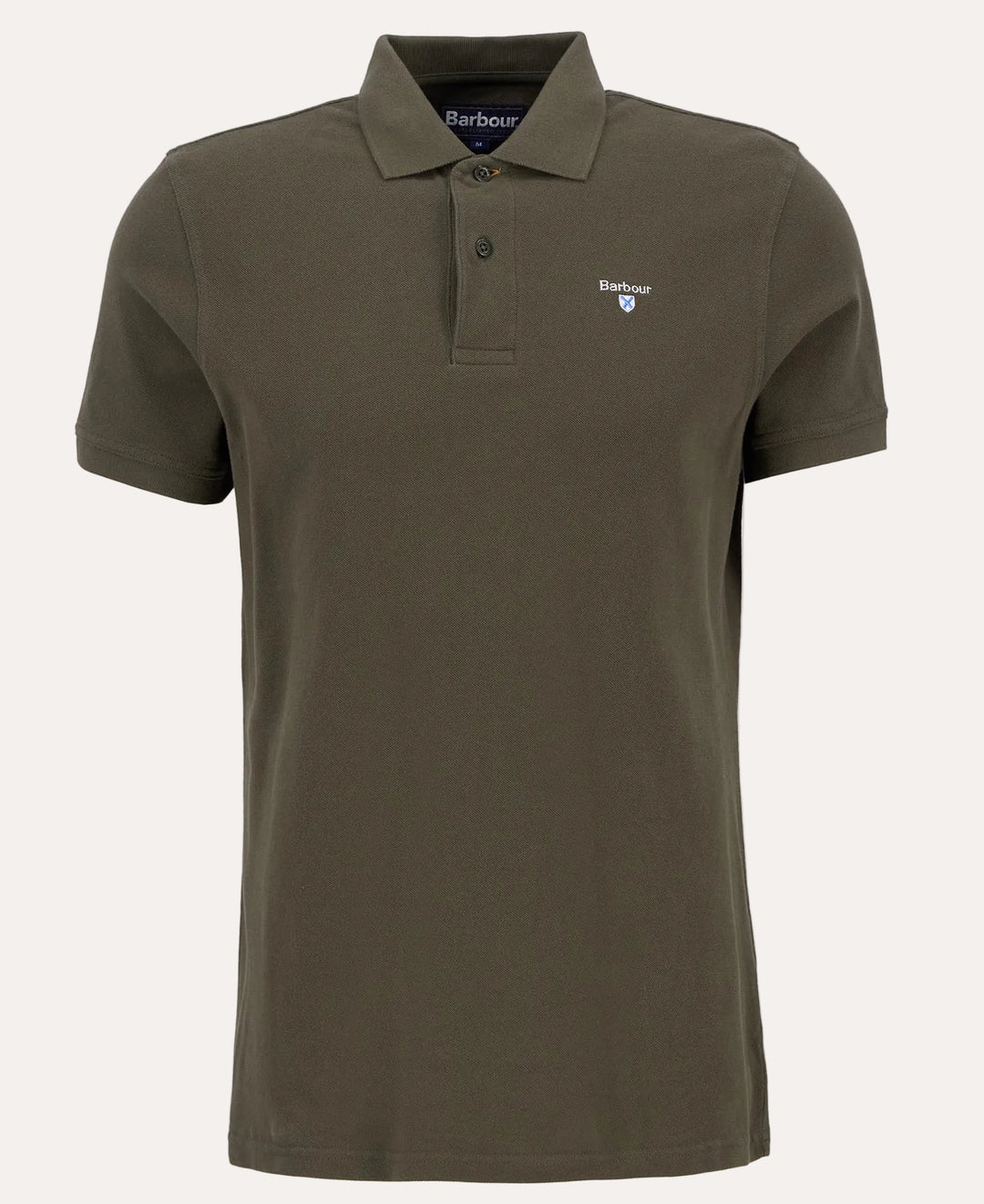 Tartan Pique Polo Shirt Olive