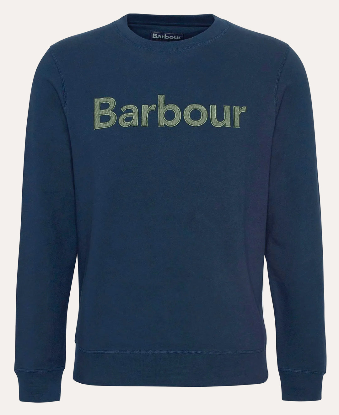 Pique Applique Crew Sweatshirt Navy