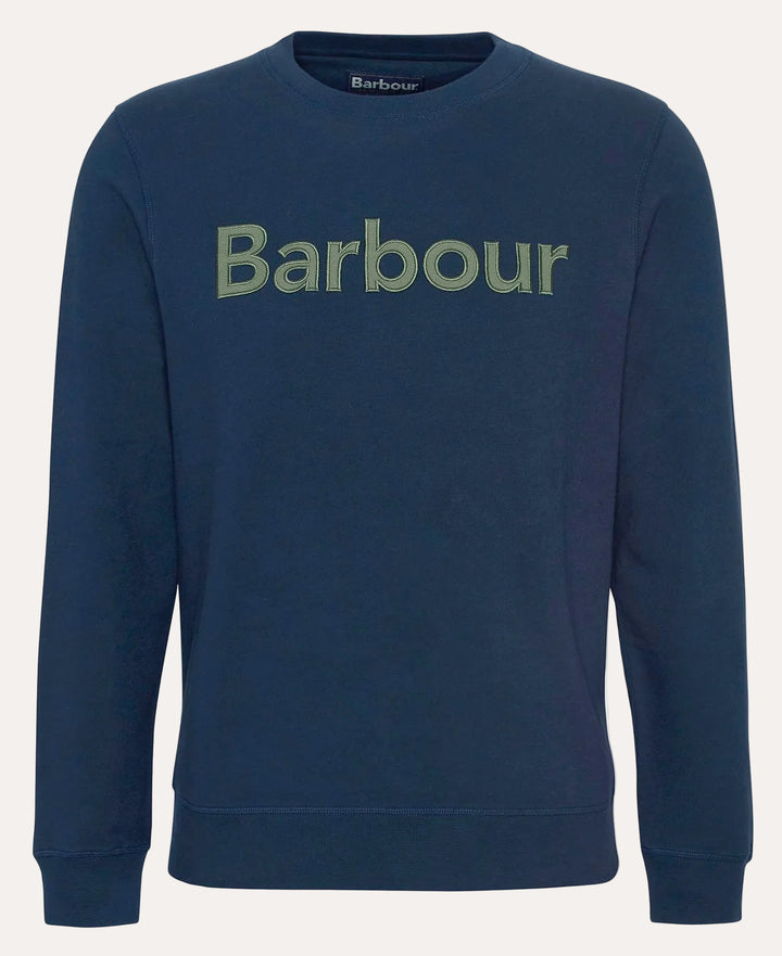 Pique Applique Crew Sweatshirt Navy