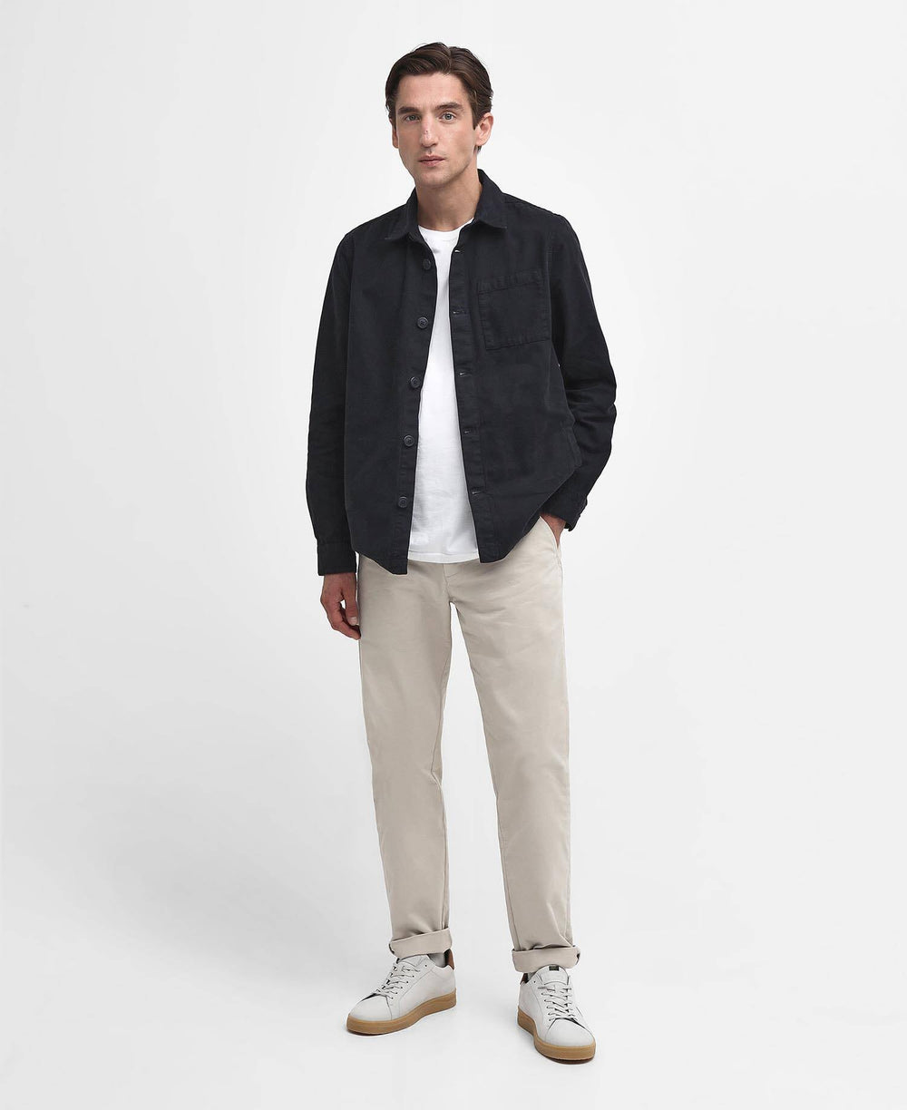 Washed Cotton Overshirt Navy - Get the look