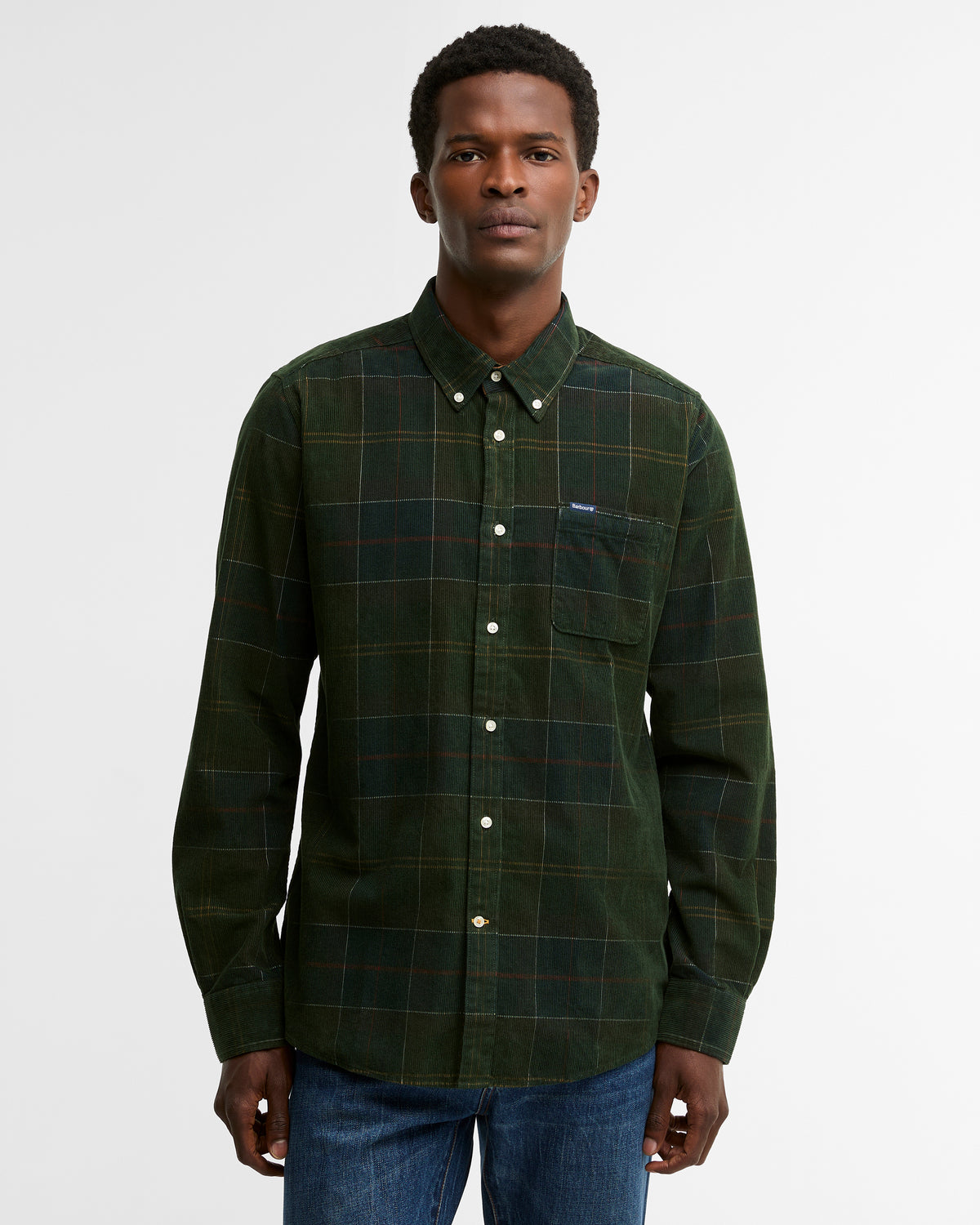 Blair Tailored Tartan Cord Shirt Classic Tartan