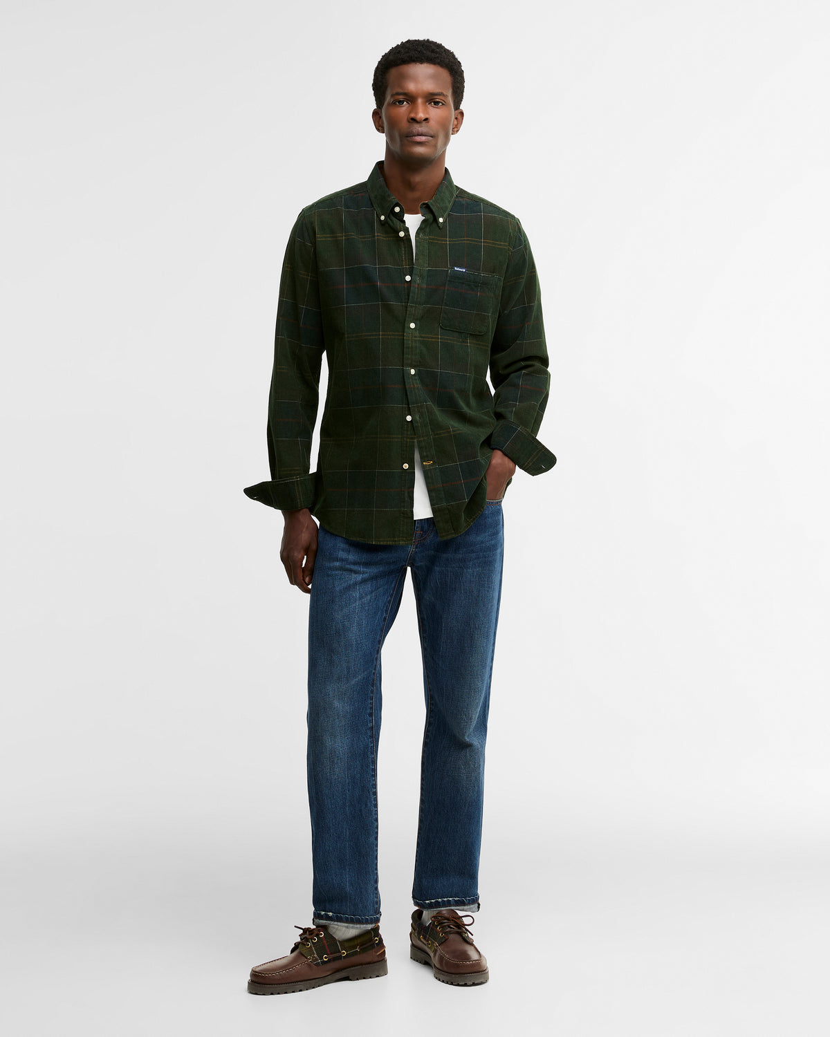 Blair Tailored Tartan Cord Shirt Classic Tartan