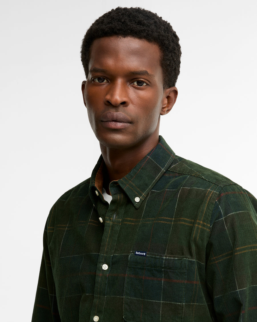 Blair Tailored Tartan Cord Shirt Classic Tartan