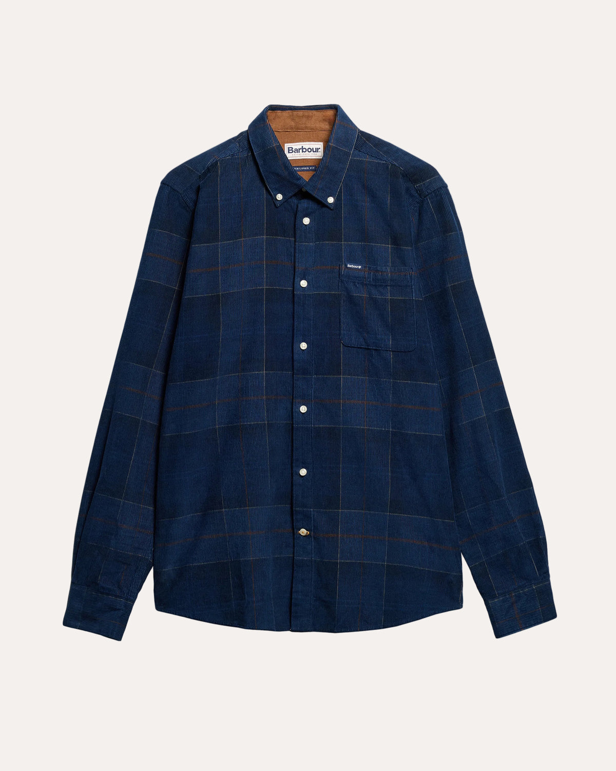 Blair Tailored Tartan Cord Shirt Midnight Tartan
