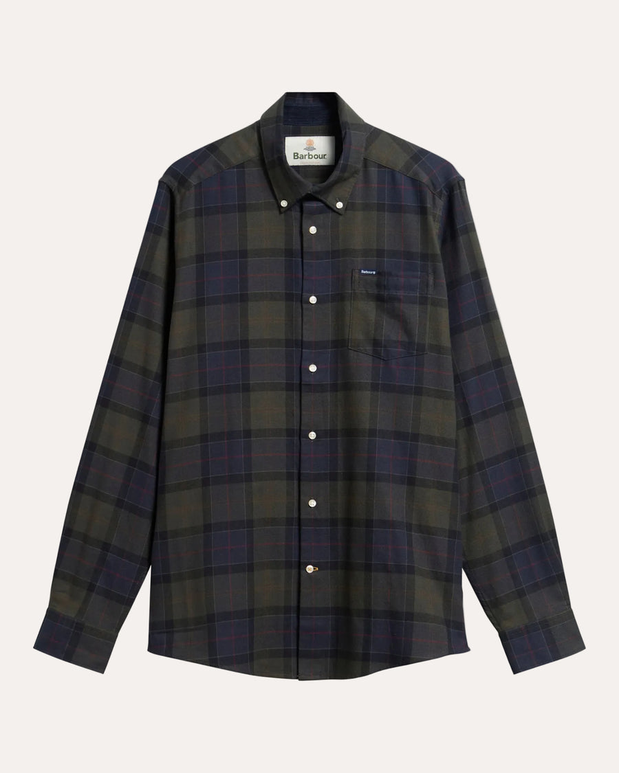 Barbour Fortrose Tailored Tartan Shirt Shadow Classic Tartan - packshot